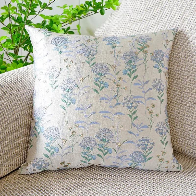 Designer Fabric Flower Pattern Cushion Covers 45cm x 45cm 18x18 Inches-4