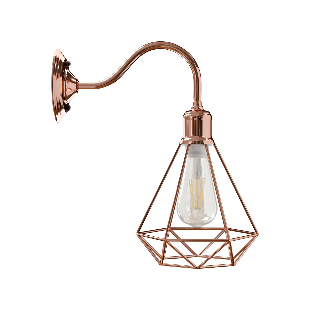 Modern Vintage Sconce Wall Light Cage Lamp Fitting Fixture ~5756-5