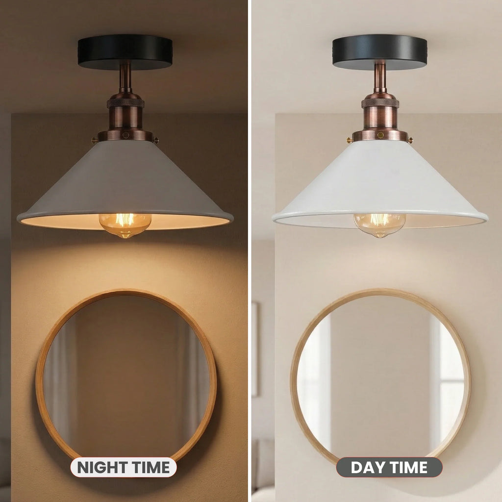 E27 Ceiling Light Fixtures Semi Flush Mount  ~5950-3