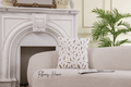 Fluffy Soft Plush Faux Fur with Gold Feathers Cushion Covers 45x45 CM-1