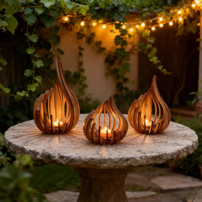 EmberWoodArc — Candle Holder