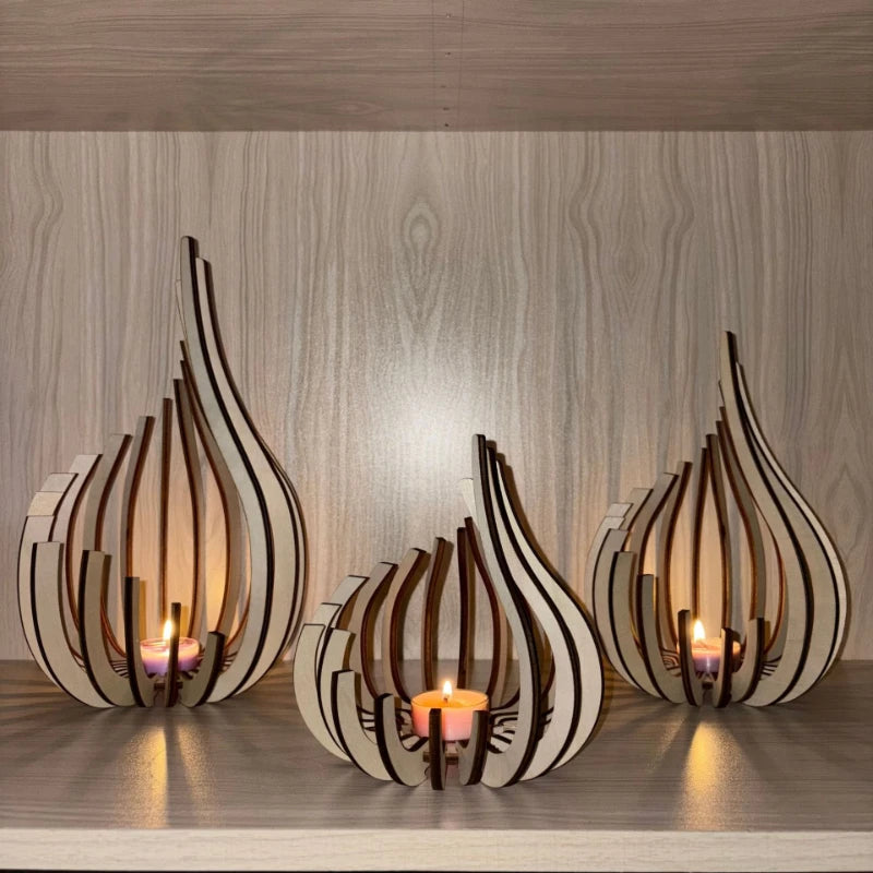 EmberWoodArc — Candle Holder