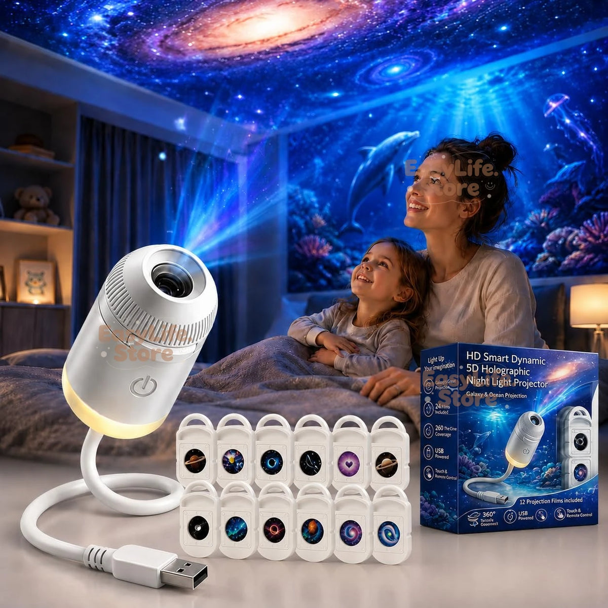 OrbitMaris — Galaxy & Ocean Projector