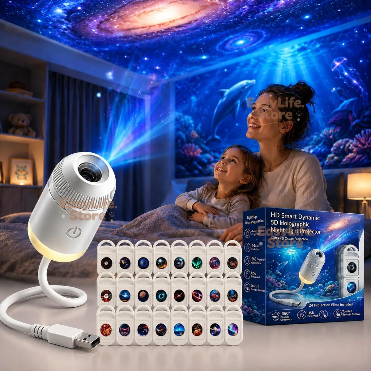 OrbitMaris — Galaxy & Ocean Projector