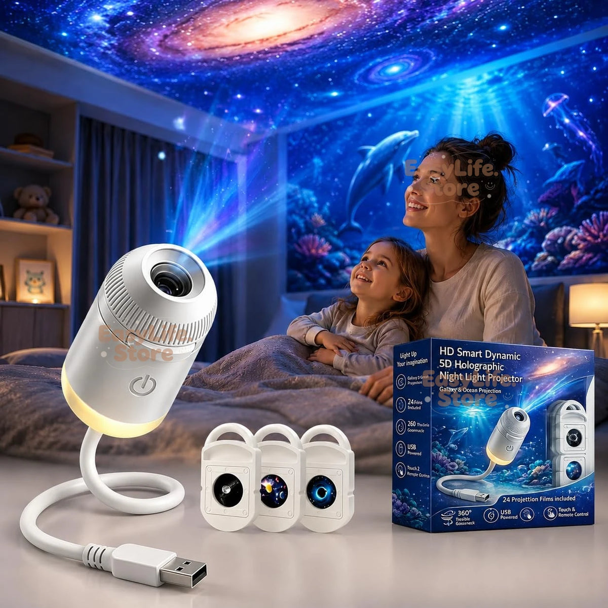 OrbitMaris — Galaxy & Ocean Projector