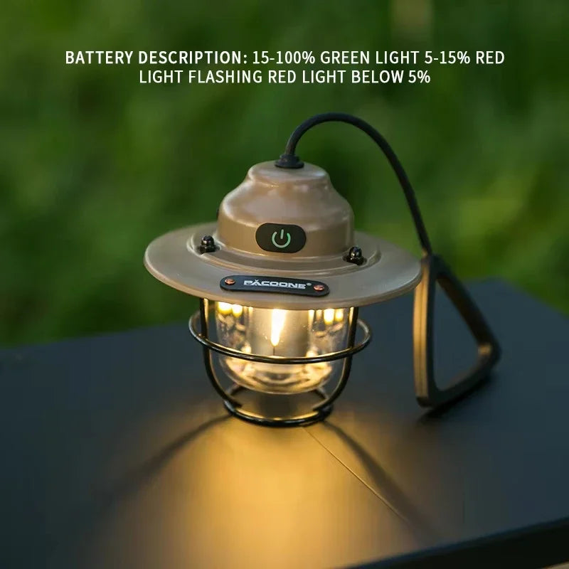 NovaVintageRecharge — Rechargeable Camping Light