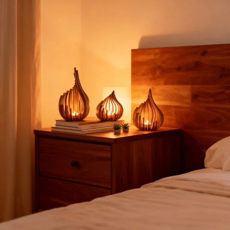EmberWoodArc — Candle Holder