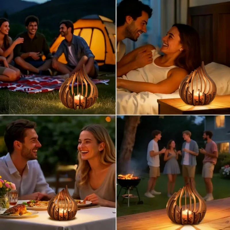 EmberWoodArc — Candle Holder