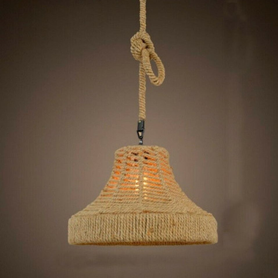 Industrial Hemp Metal Ceiling Lamp Edison E27 Loft Retro Style~2713-1