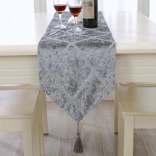 Multiple Design Party Christmas Wedding Velvet Table Runner-3