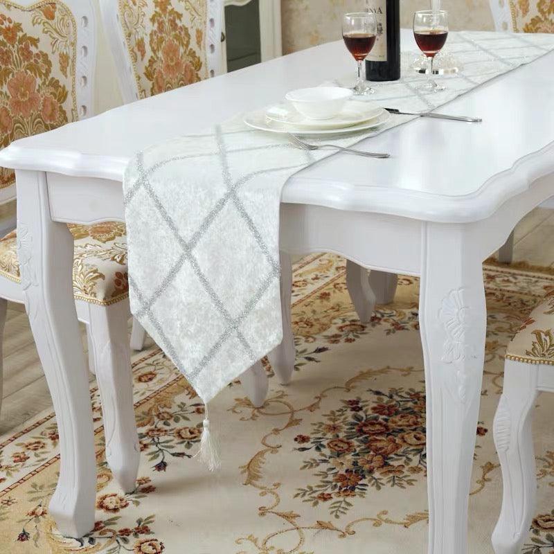 Multiple Design Party Christmas Wedding Velvet Table Runner-5
