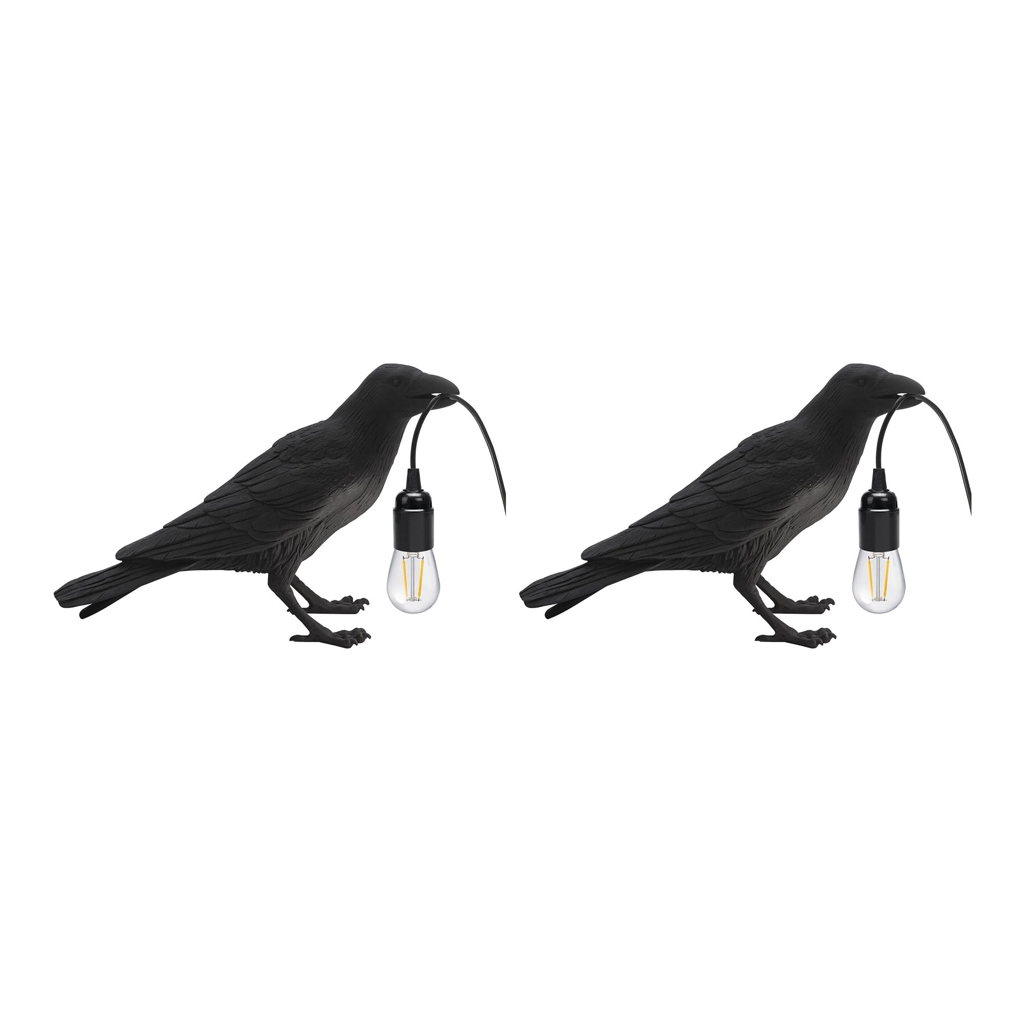 Crow Table Lamp with Free E27 Bulb ~4780-6