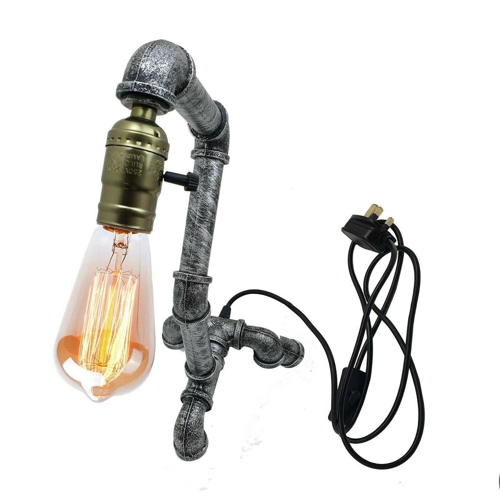 Industrial Steampunk Water Pipe Table Lamp E27~2836