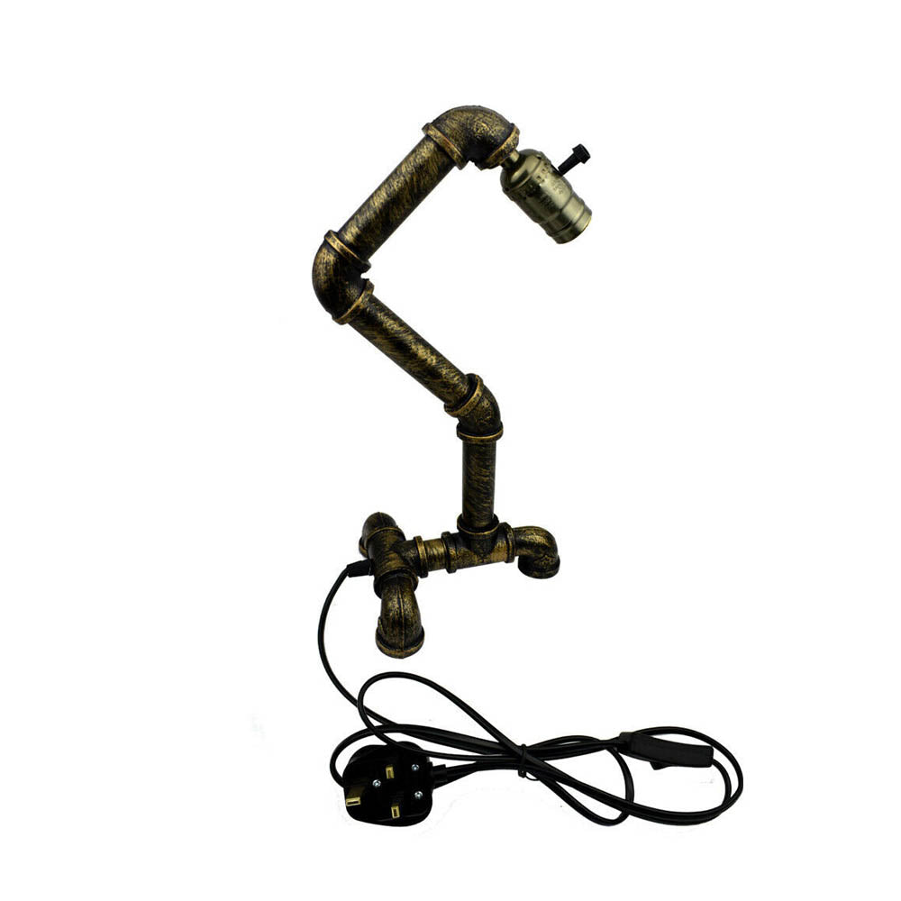 Industrial Steampunk Water Pipe Table Lamp E27~2836