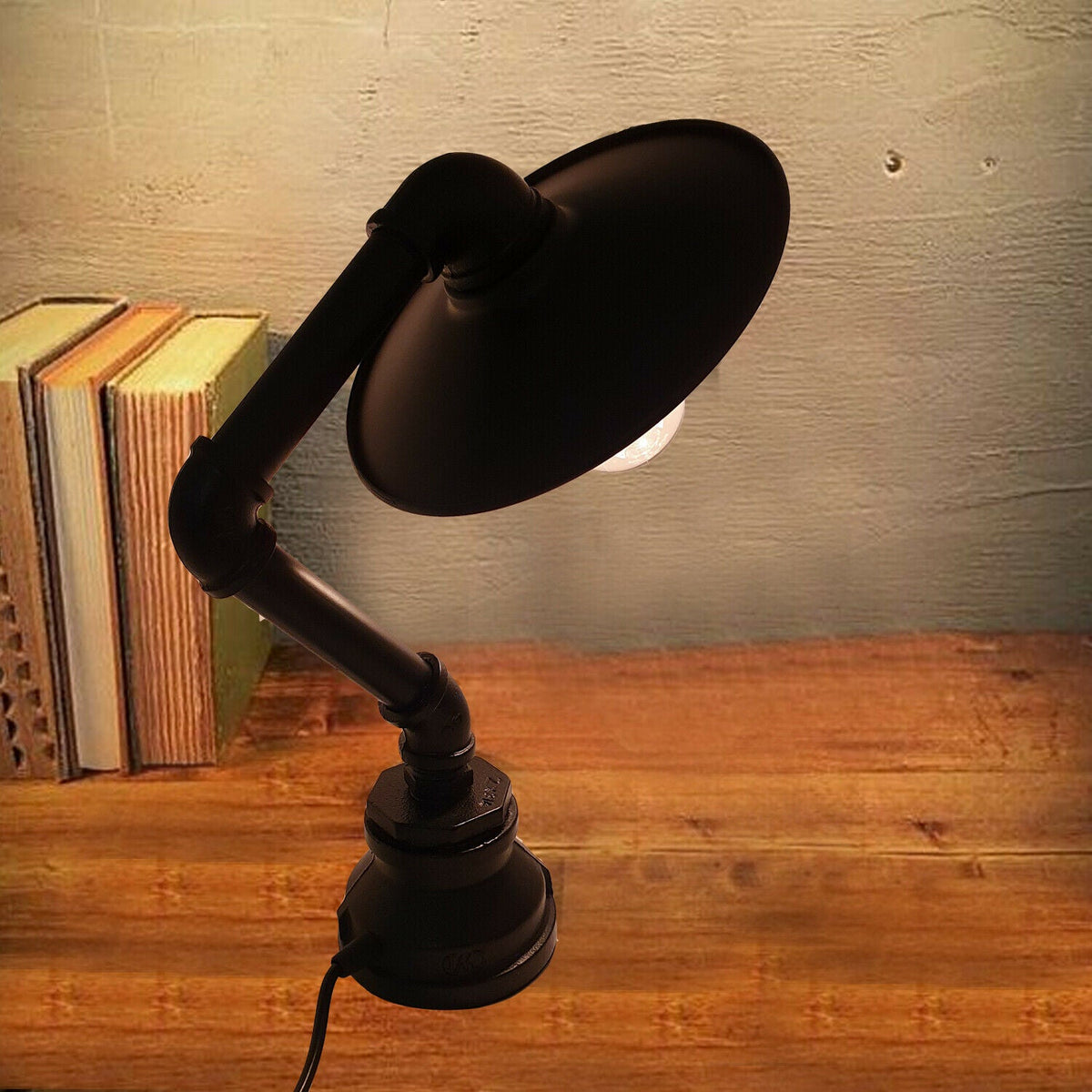 Vintage Retro Industrial Steampunk Desk Lamp-E27~2261-1