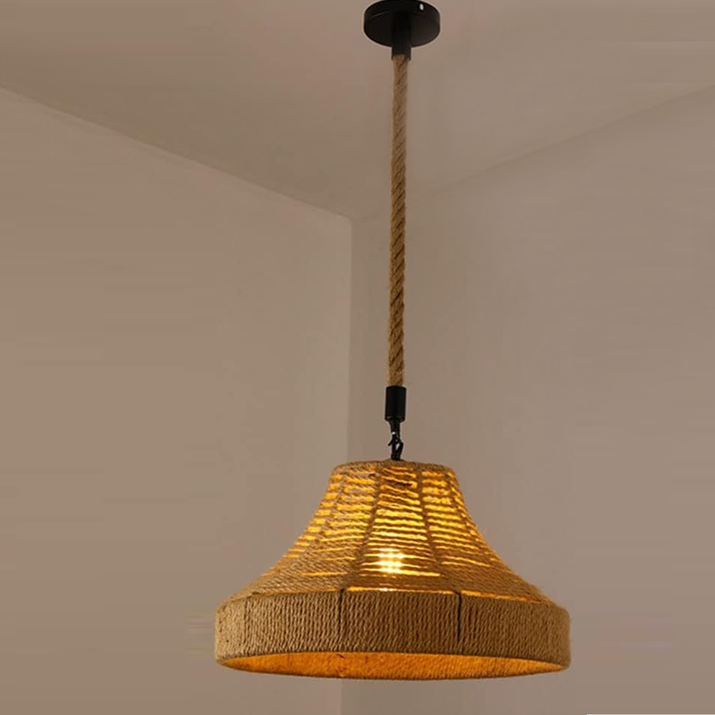 Industrial Hemp Metal Ceiling Lamp Edison E27 Loft Retro Style~2713-0