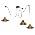 Spider Pendant Lamp 3 Way Hanging Brushed Copper Ceiling Lamp Lighting~4069
