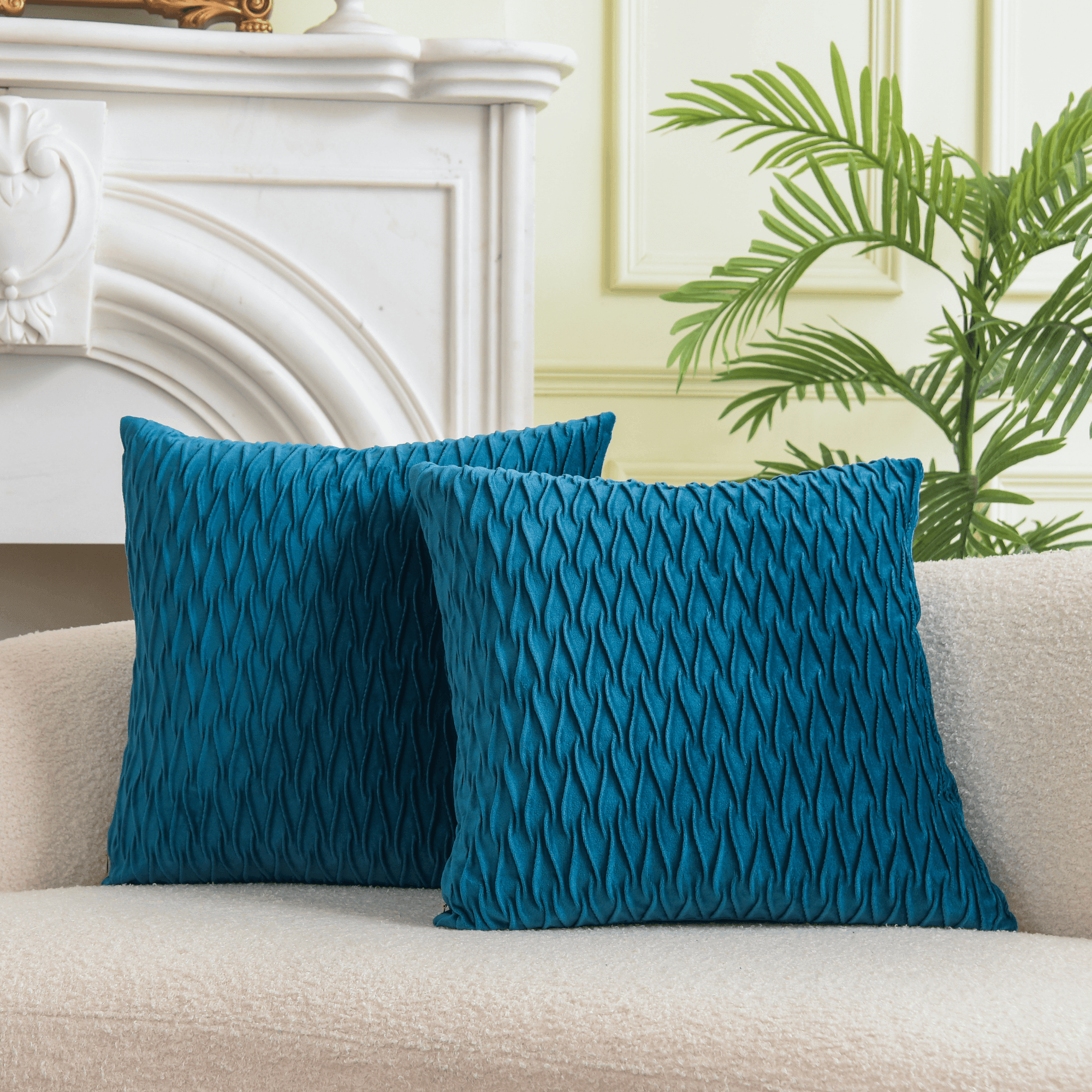 Scissors Pattern Velvet Cushion Covers ( 45X45CM, 50CMx50CM and 55x55CM)-6