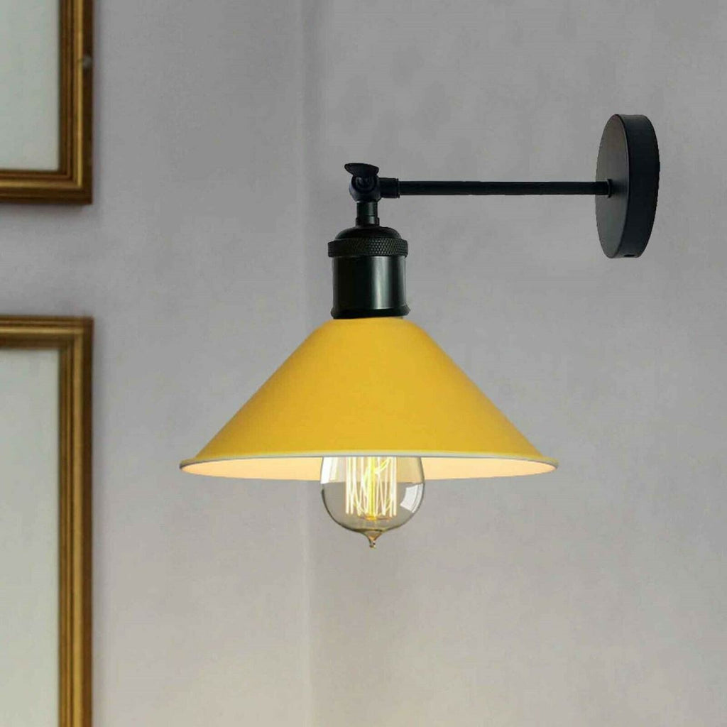 Industrial Yellow Colour Wall Lamp Retro Light Vintage Wall Sconce Lights~2312-0