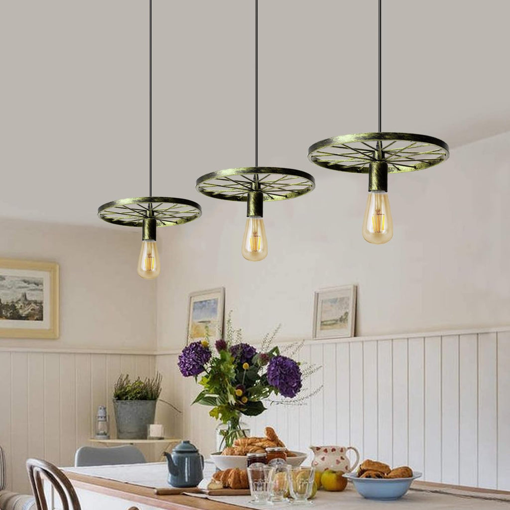 3 Bulb Rustic Farmhouse Pendant Light Fixture ~5786-2
