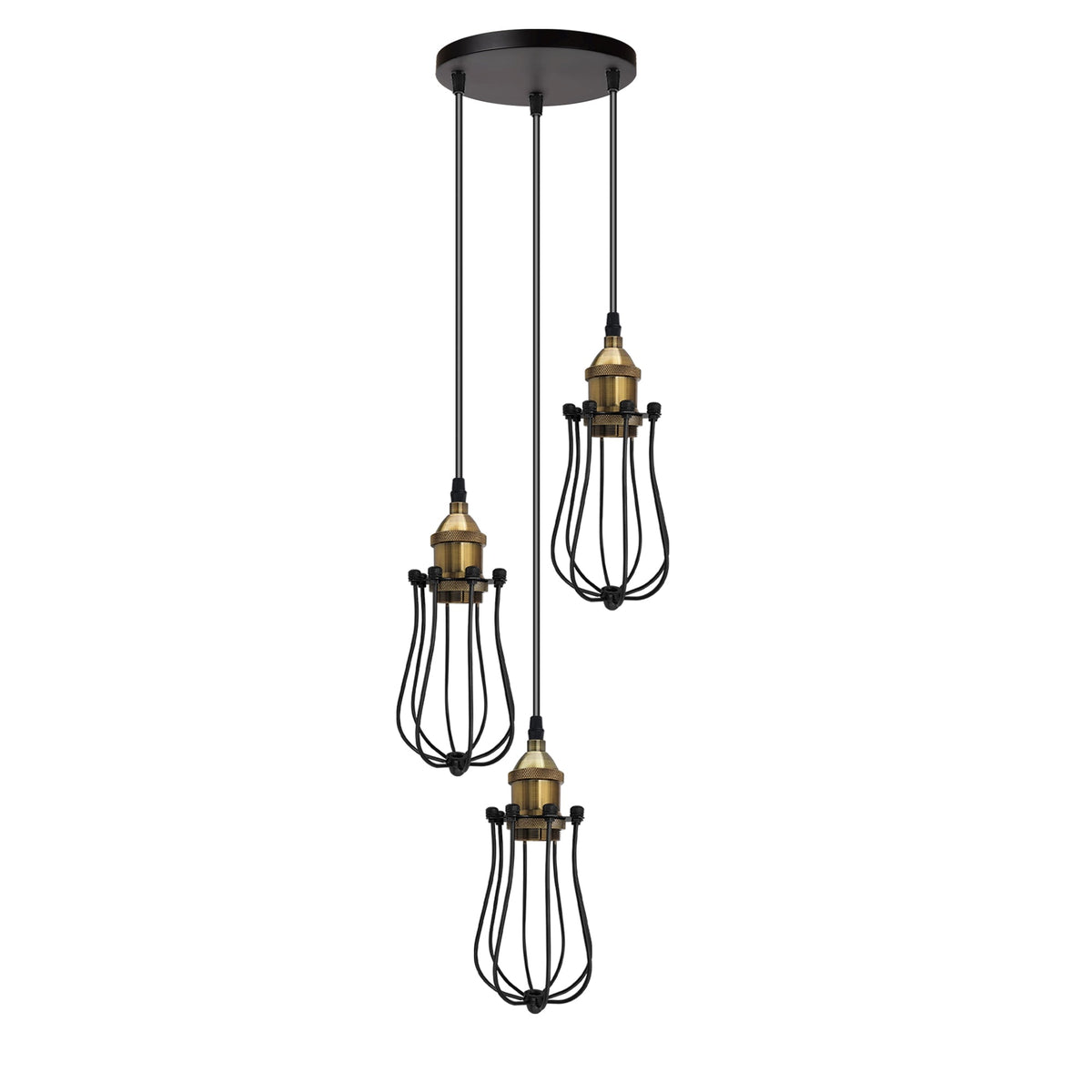 Stylish Light Bulb Cages & Cluster Ceiling Lights ~ 5168-4