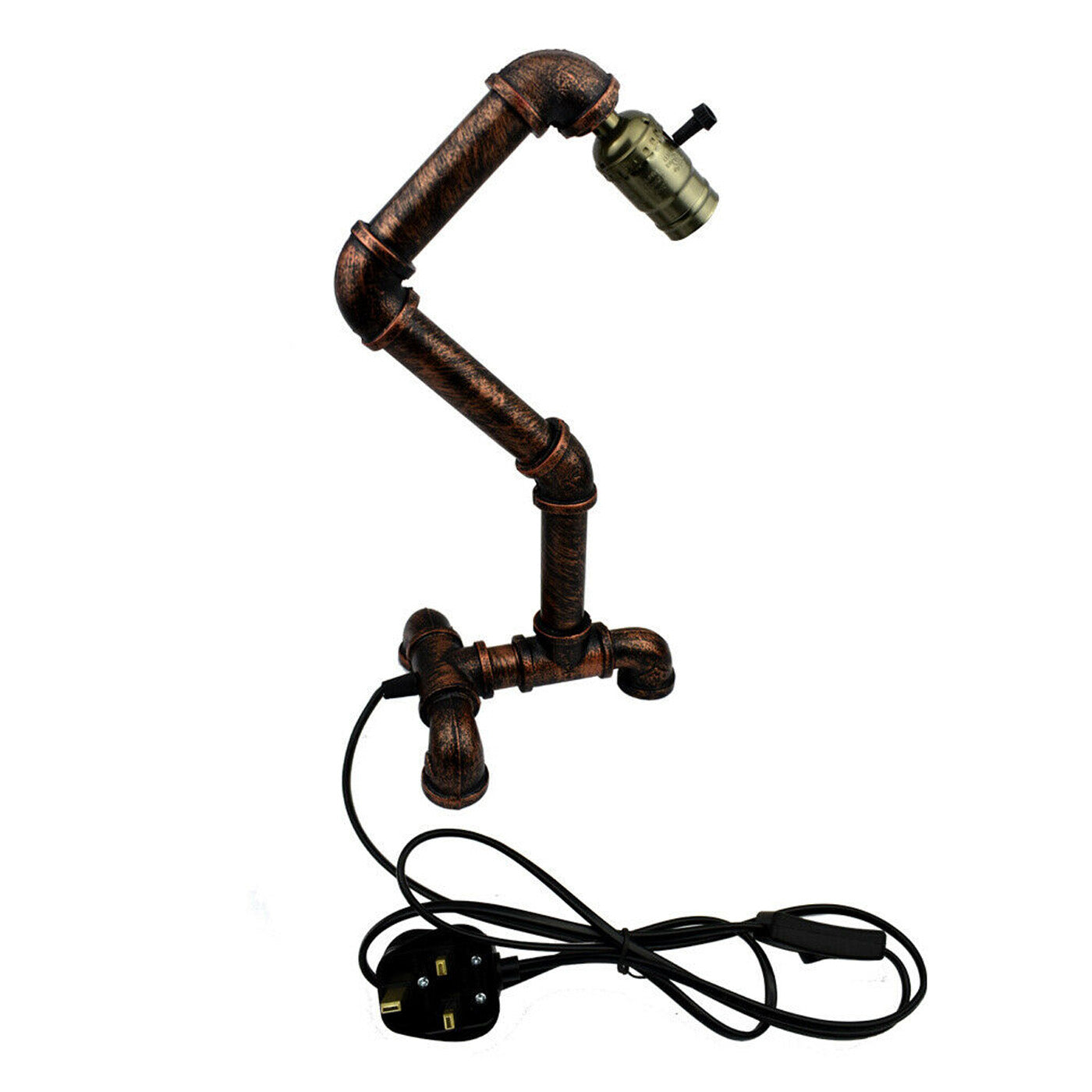 Industrial Steampunk Water Pipe Table Lamp E27~2836