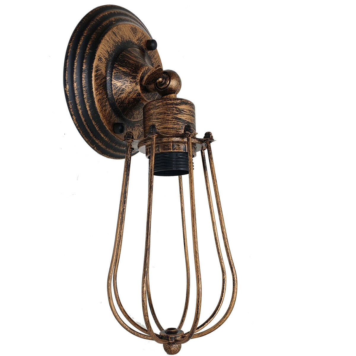 Vintage Industrial Cage Wall Sconce Ceiling Light Porch Lamp ~3549-9