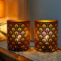 Set of 2-8''H Wall Sconce Lighting Lamps(Flabellum)-0
