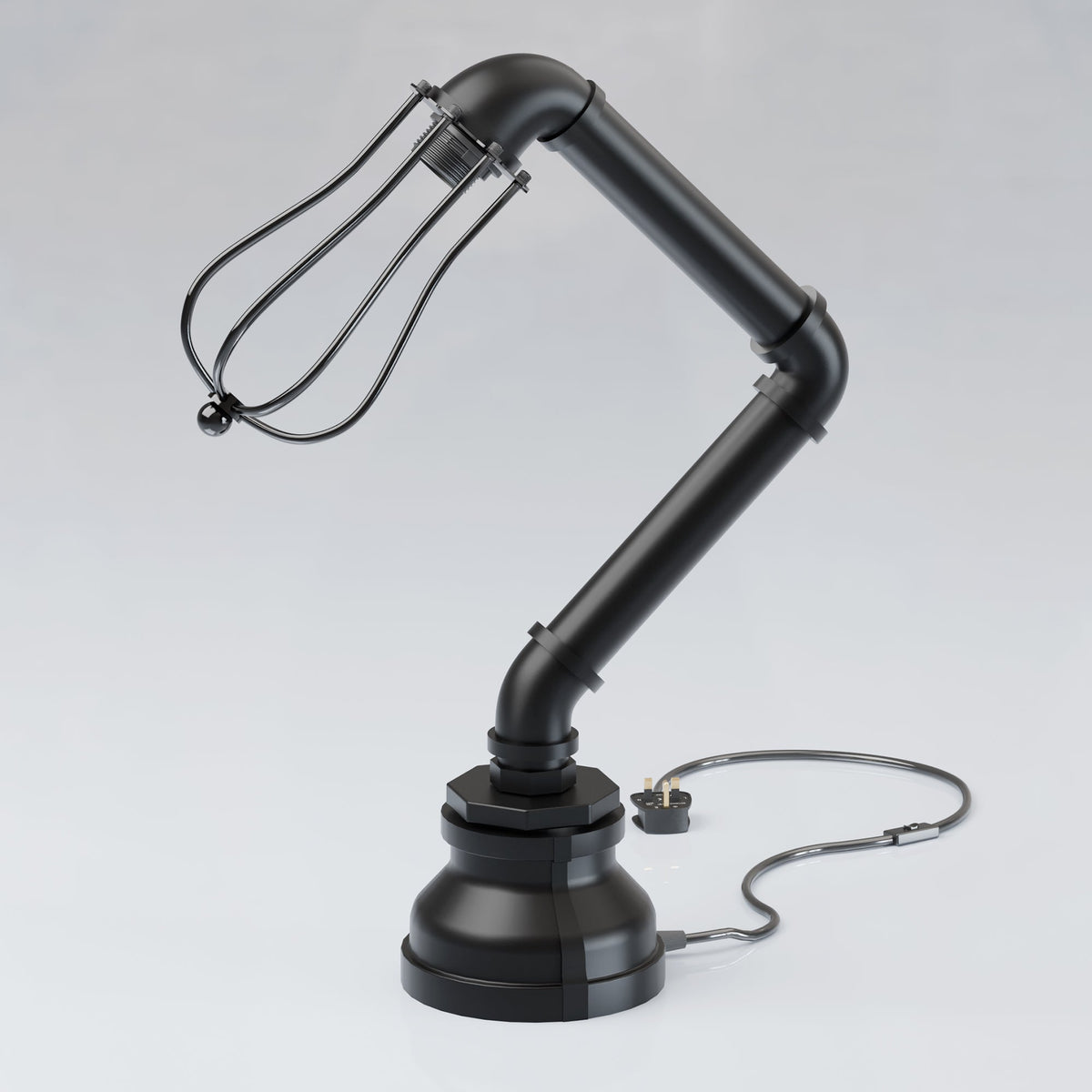 Industrial Retro Steampunk Table Lamp E27 Wire Cage~1306-2