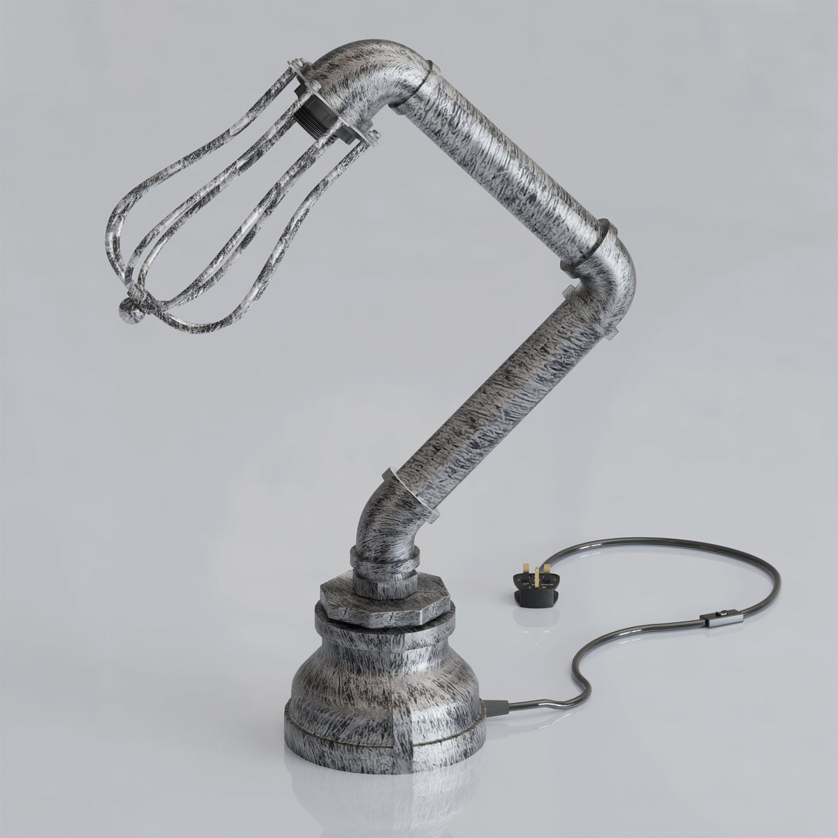 Industrial Retro Steampunk Table Lamp E27 Wire Cage~1306-7