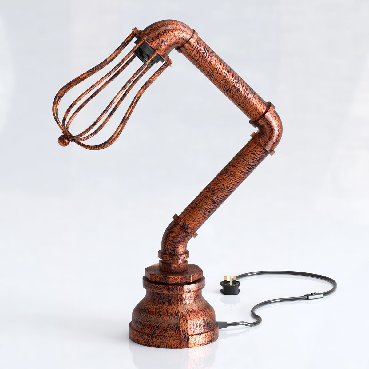 Industrial Retro Steampunk Table Lamp E27 Wire Cage~1306-8