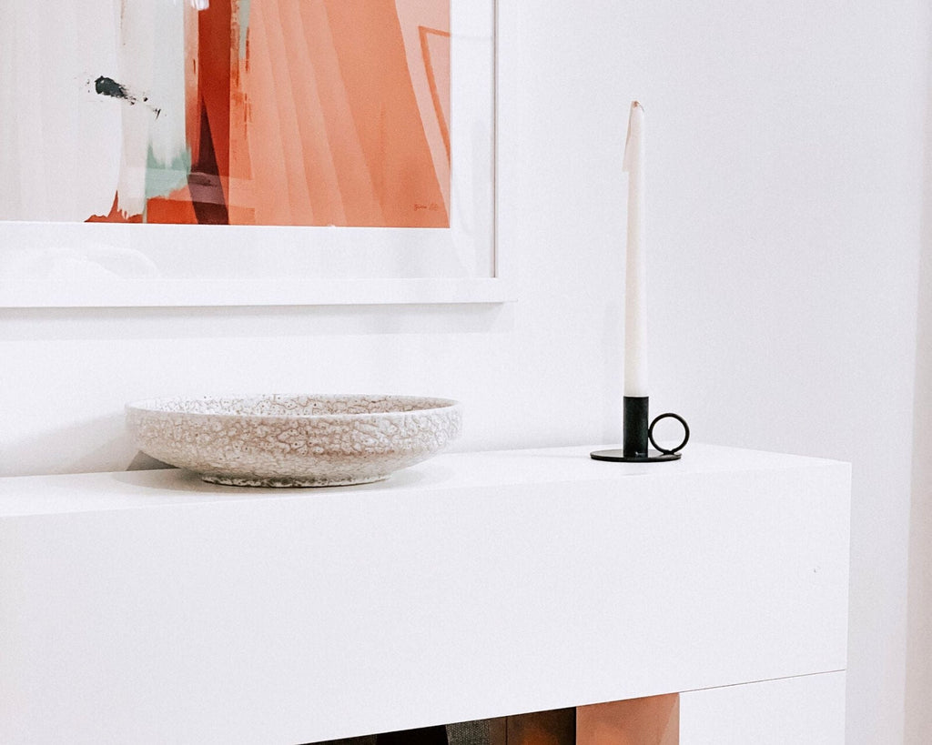 Mayfair Black Iron Candle Holder – Matte Metal Single Candlestick-2