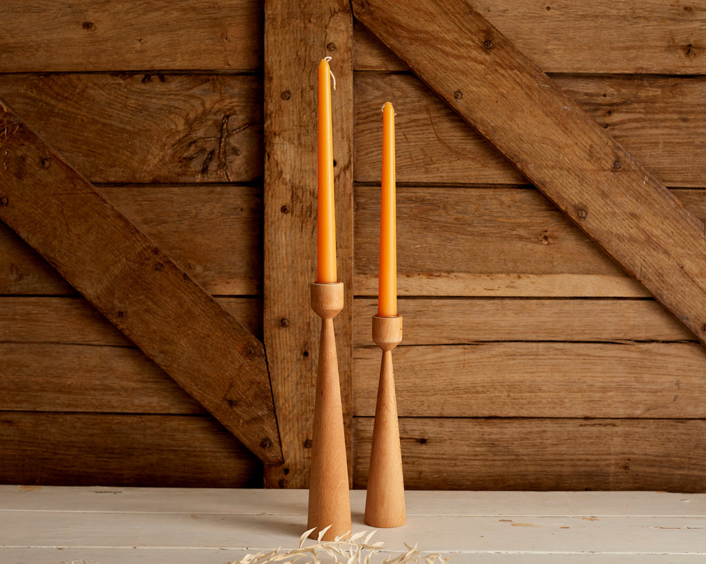 Jolene Wooden Candle Holders Set-0