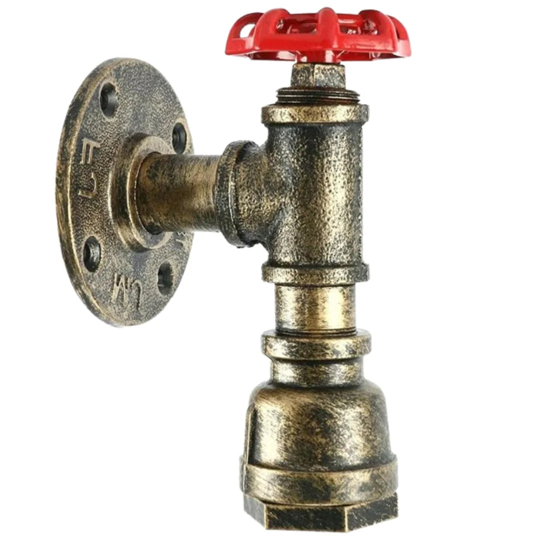 Steampunk Spigot Wall Light  Easy Installation E27~2069-1