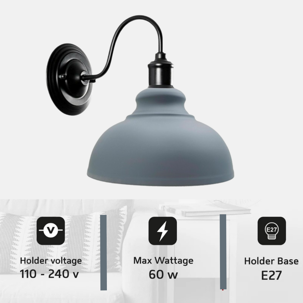 Industrial Indoor Wall Lights Easy Fit Max 60W~2016-3