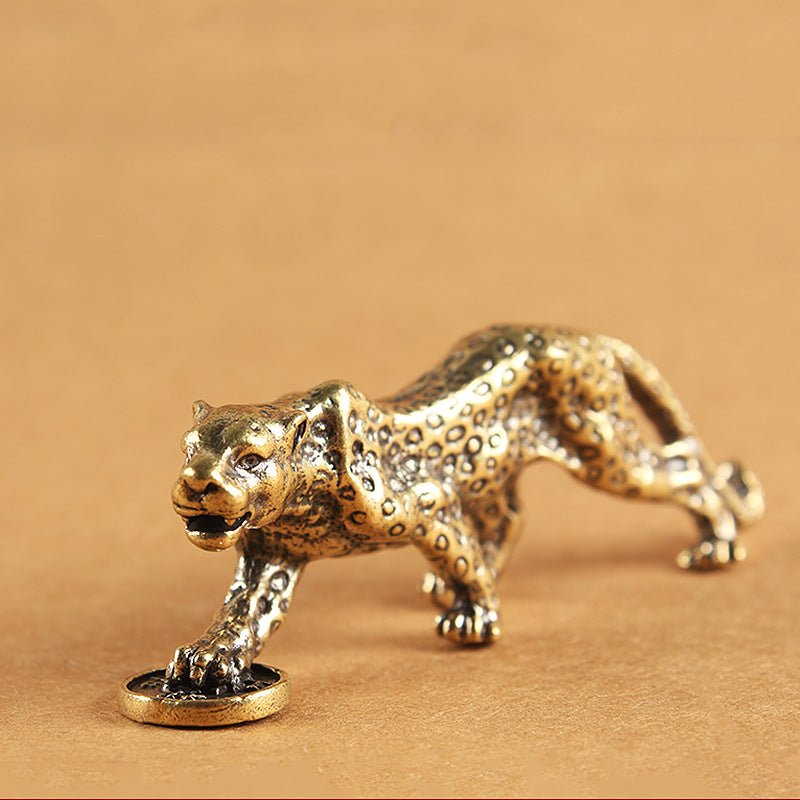 NovaPard — Brass Vintage Leopard Figurine