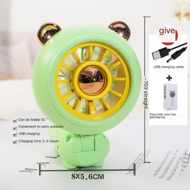 CartoonBreeze — Cartoon USB Rechargeable Handheld Fan
