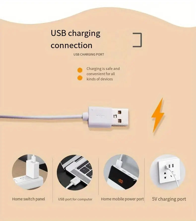 3D Acrylic USB Powered Night Light for Home Decor