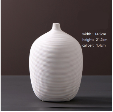 TerraWhiteMinimal — Decorative Vase