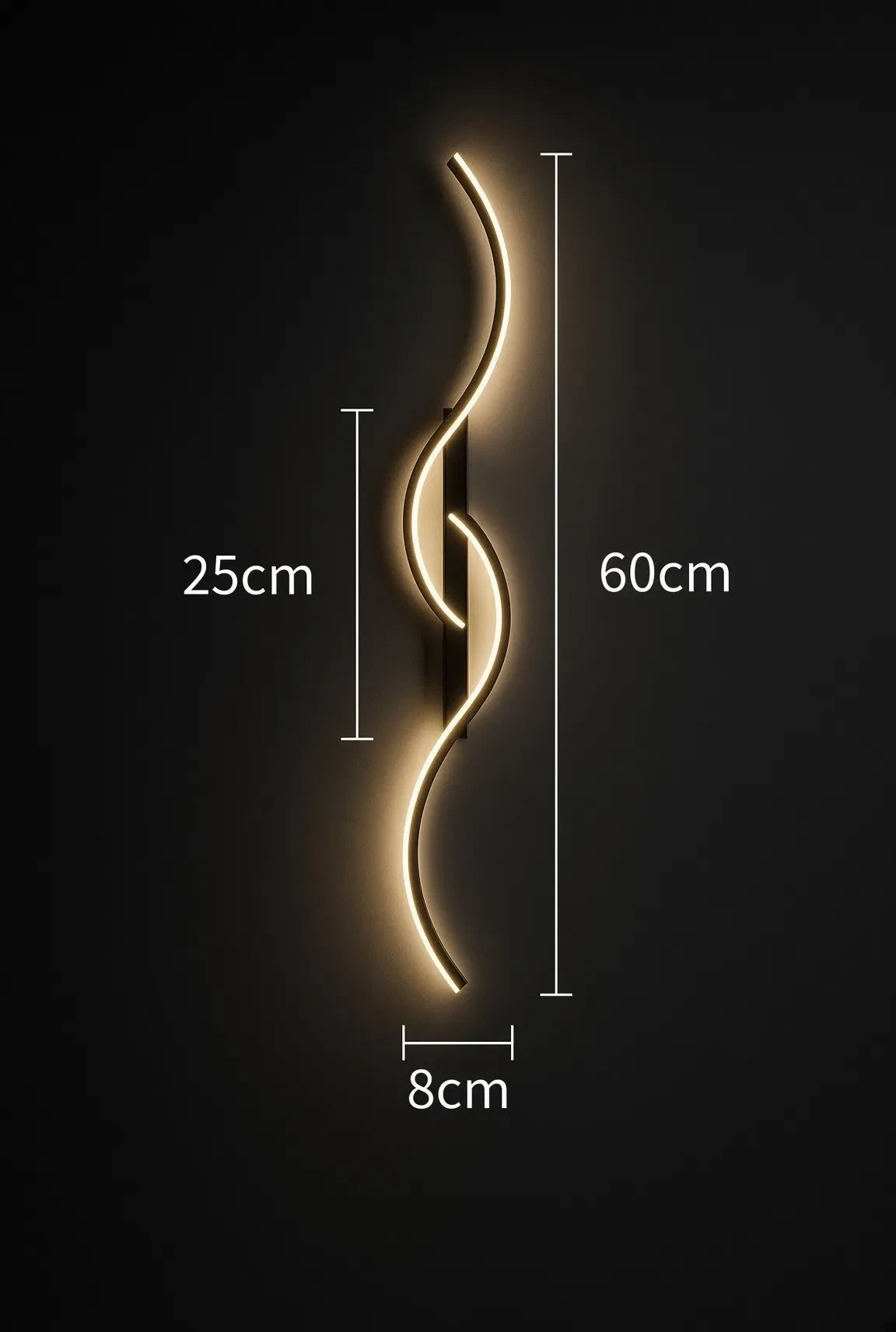 AuraWave — Minimalist LED Wall Light