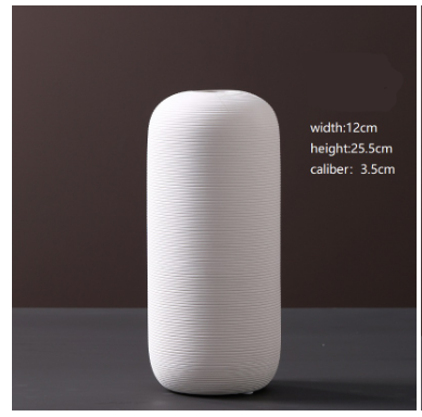 TerraWhiteMinimal — Decorative Vase