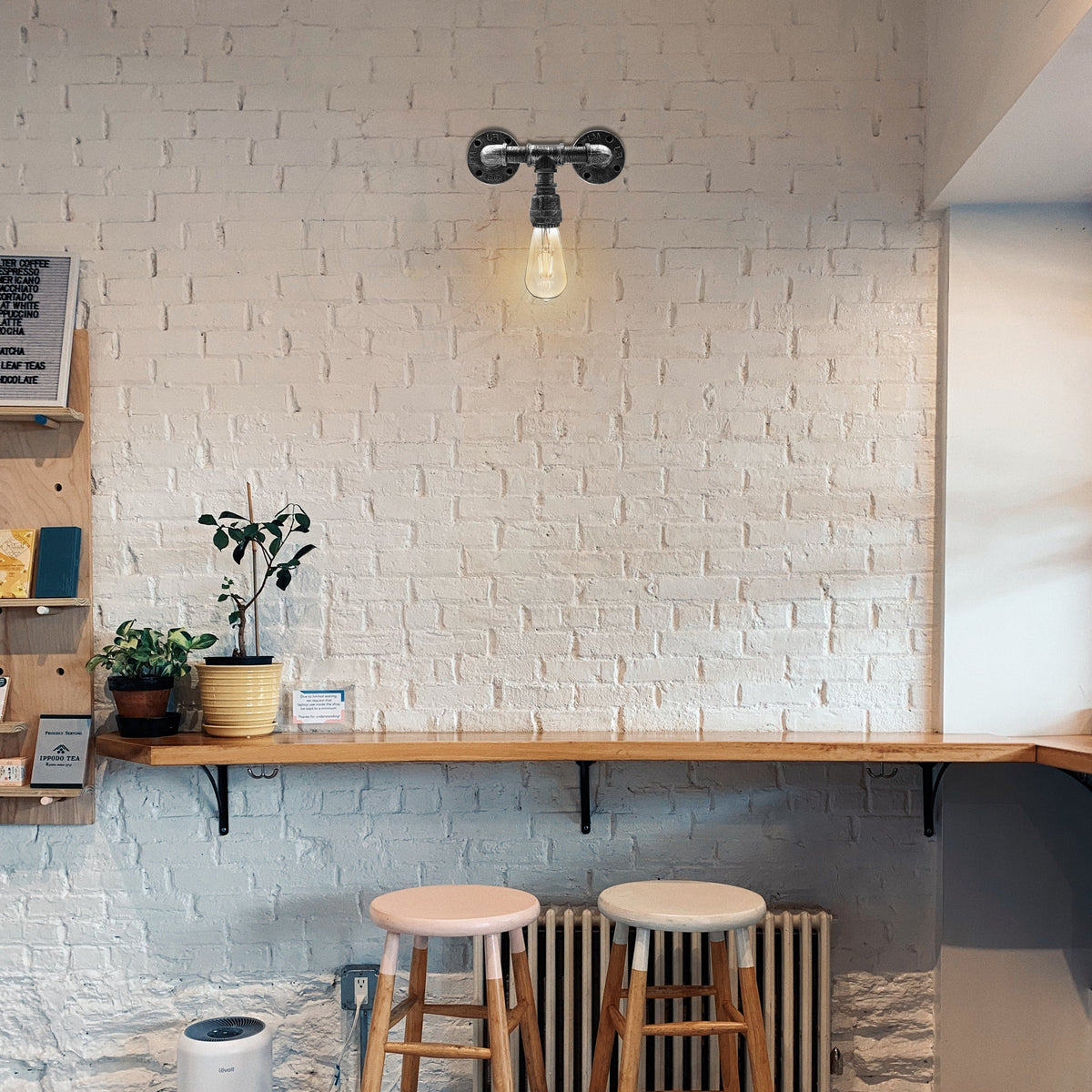 Industrial Steampunk Water Pipe Wall Light E27~2132-1