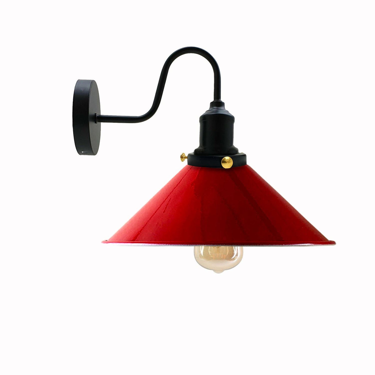 Industrial Wall Lights Indoor Swan Neck Indoor Sconce Meta  ~3391-8