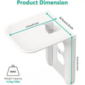 Outlet Shelf Wall Holder for Smart Home Speakers - White