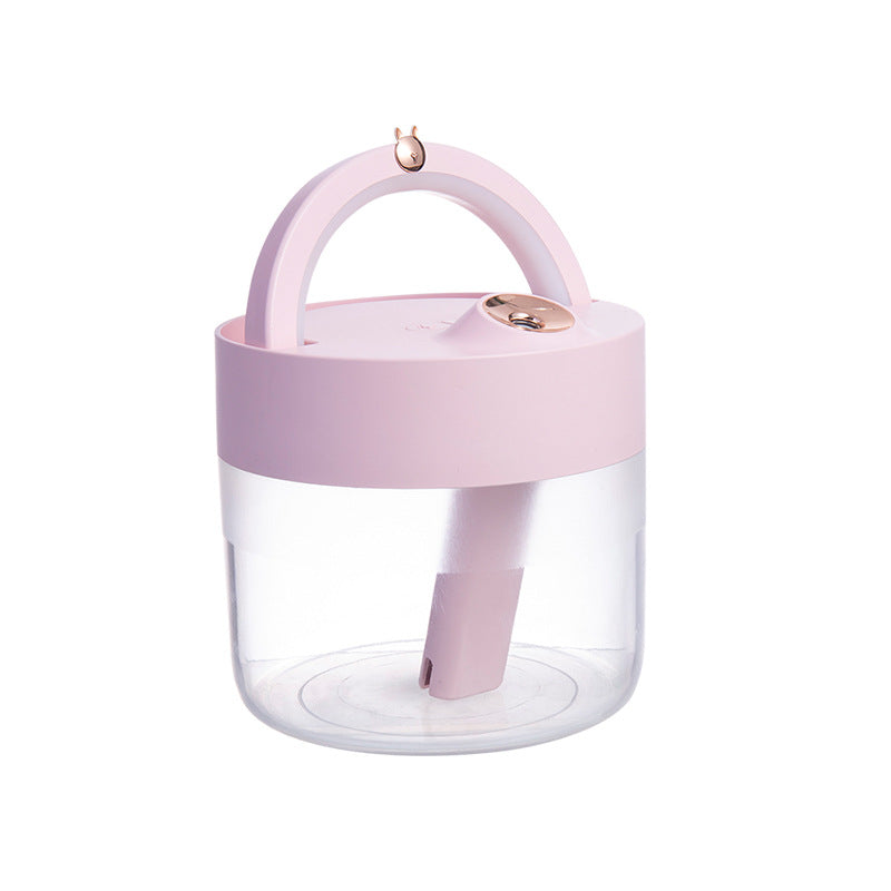 Portable Quiet Air Purifier with Humidifier Lamp