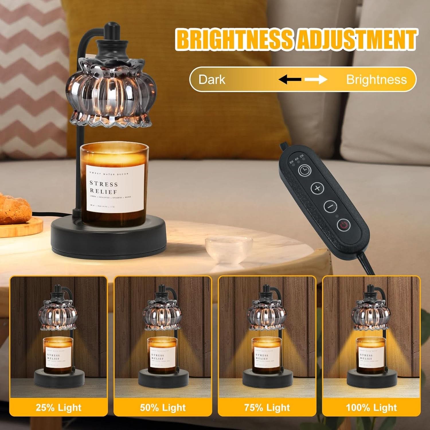 MatteOnyx Candle Warmer Lamp With Programmable Timer-2