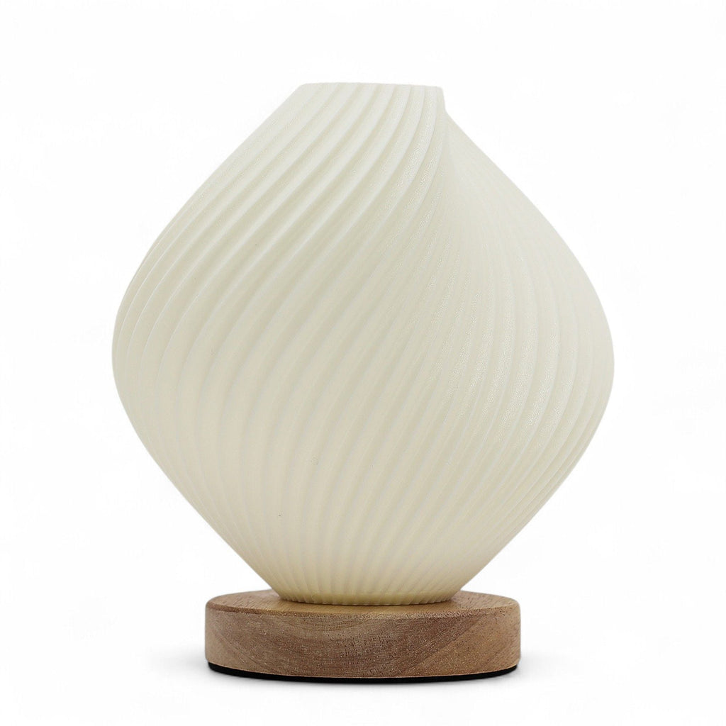 New Wave Lamp - Usb - 3 Settings - Shell Twisted-0