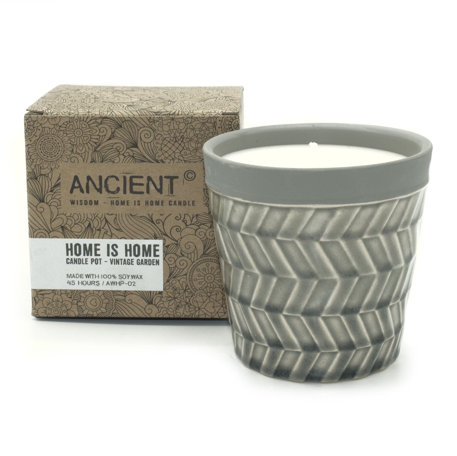 Home is Home Candle Pots - Vintage Garden-1