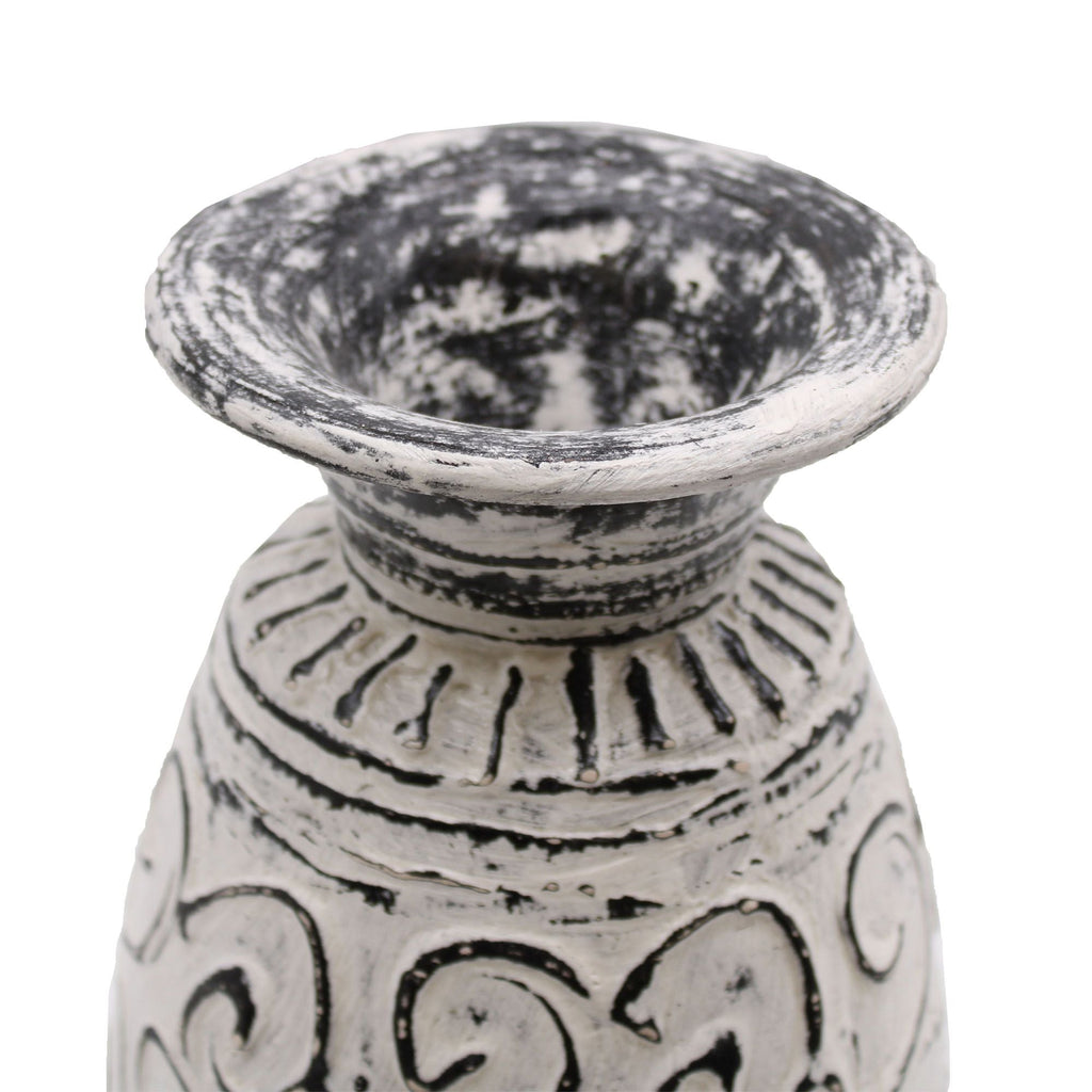 Swirls Shaped Vase - Cream-2