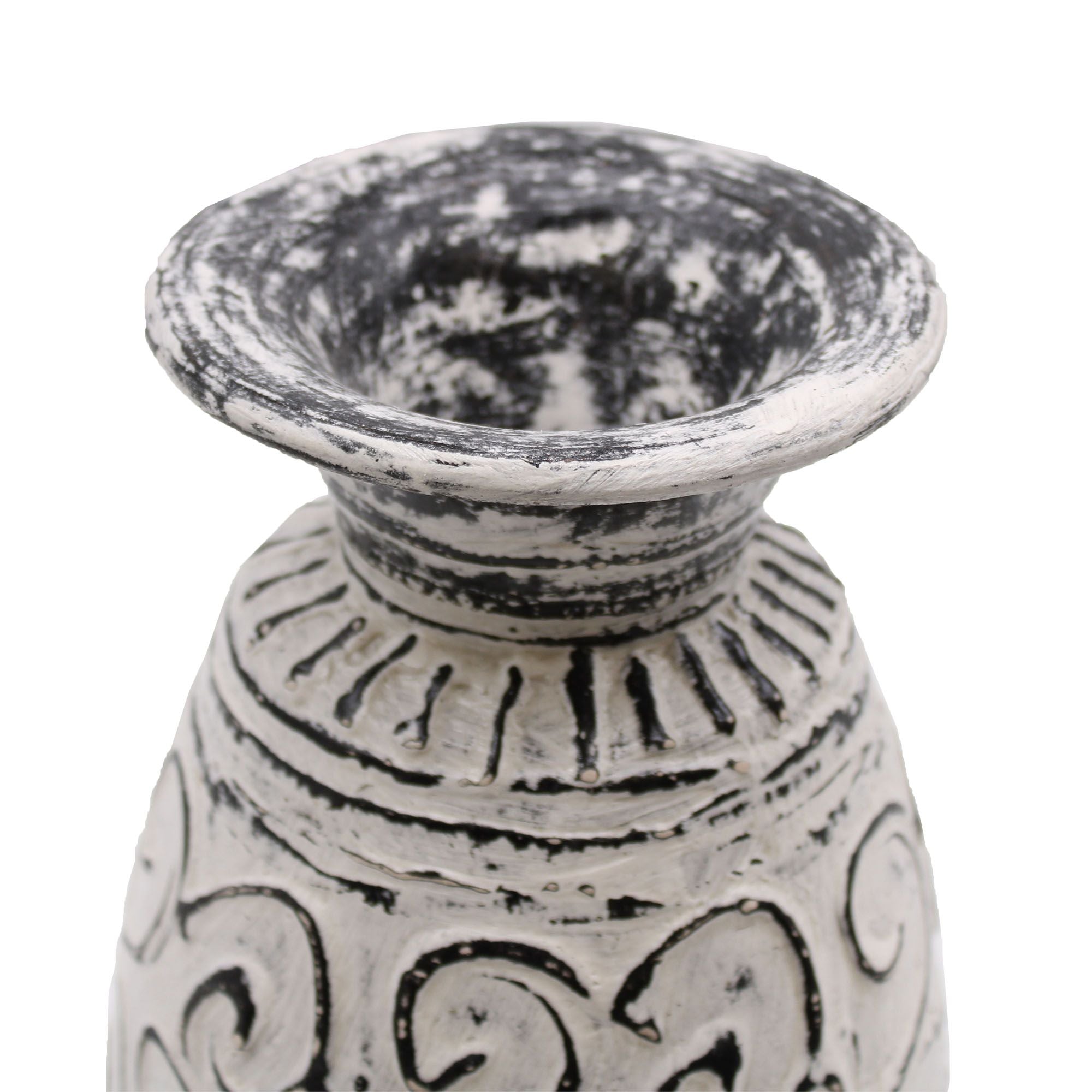 Swirls Shaped Vase - Cream-2